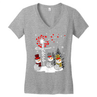 Faith Hope Love Snowman Jesus Dandelion Christian Christmas T Shirt Women's V-neck T-shirt | Artistshot