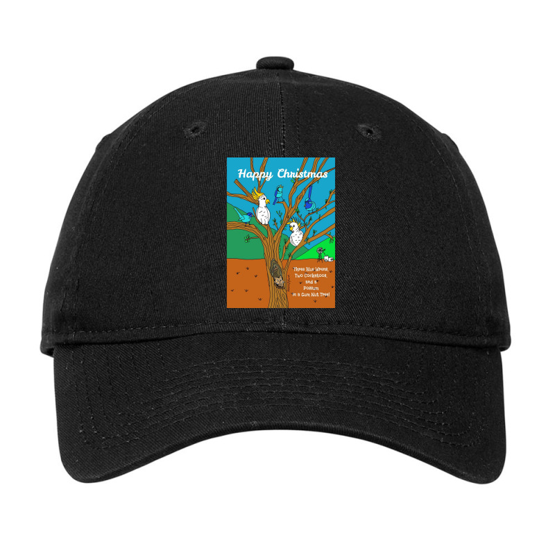 Australian Wildlife Christmas Outback Aussie Festive Xmas Greeting Car Adjustable Cap by JESSICAALLEN | Artistshot