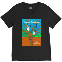 Australian Wildlife Christmas Outback Aussie Festive Xmas Greeting Car V-neck Tee | Artistshot