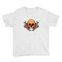 Skull And Flower Youth Tee | Artistshot