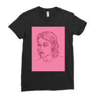 Fletcher Shears Drawing (pink) Premium Scoop Ladies Fitted T-shirt | Artistshot