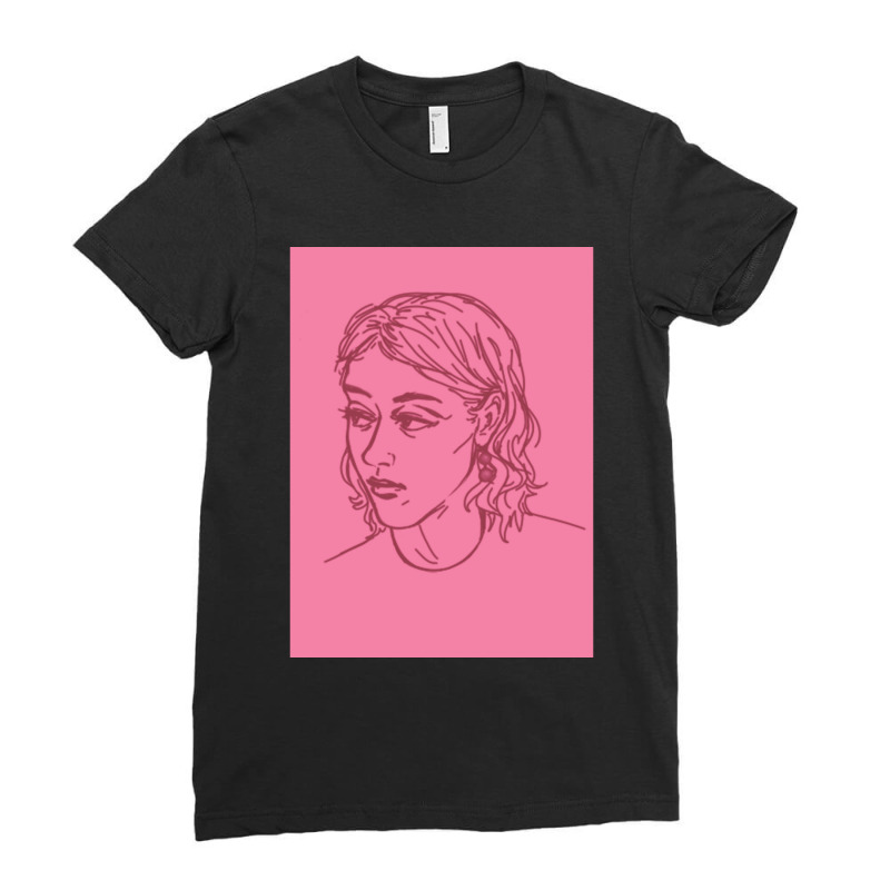 Fletcher Shears Drawing (pink) Premium Scoop Ladies Fitted T-Shirt by FRITZAUL | Artistshot