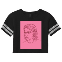 Fletcher Shears Drawing (pink) Premium Scoop Scorecard Crop Tee | Artistshot