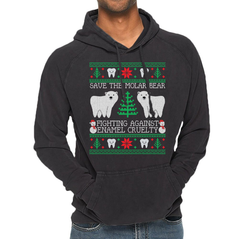 Save The Molar Bear Dental Dentist Ugly Christmas Sweaters Sweatshirt Vintage Hoodie by annien | Artistshot