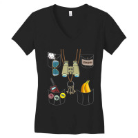 Zookeeper Costume Imitation Halloween Jungle Safari Explorer Women's V-neck T-shirt | Artistshot