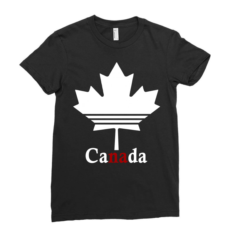 Canada Day Ladies Fitted T-Shirt by BLUEBUBBLE | Artistshot