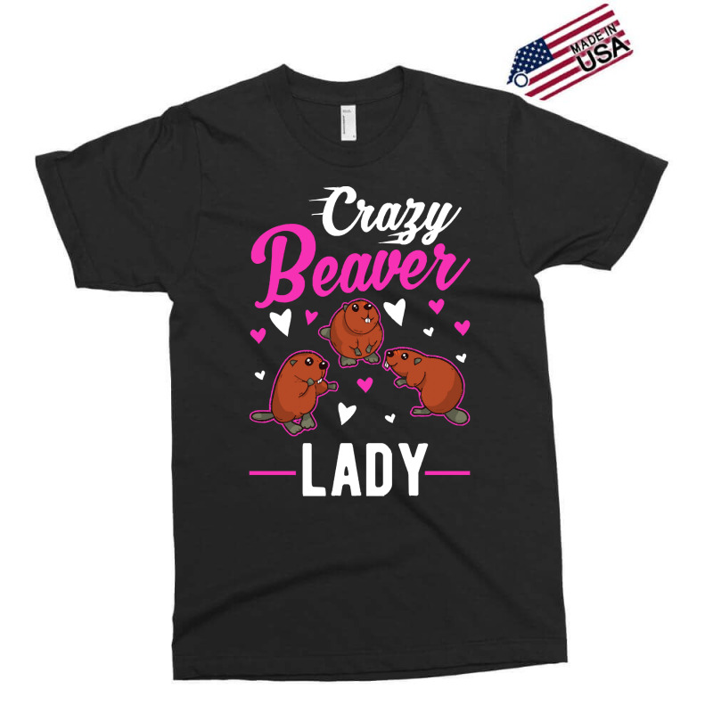 Beaver T  Shirt Crazy Beaver Lady T  Shirt Exclusive T-shirt by pumpkinslanguid | Artistshot