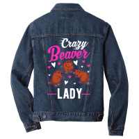 Beaver T  Shirt Crazy Beaver Lady T  Shirt Men Denim Jacket | Artistshot