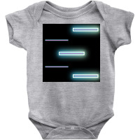 Glow Light Neon Light Background. Metaverse Or Futuristic Neon Design Baby Bodysuit | Artistshot