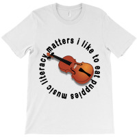 Music Literacy Matters I Like To Eat Puppies T-shirt | Artistshot