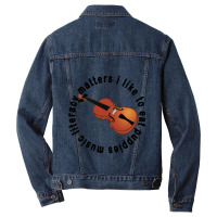 Music Literacy Matters I Like To Eat Puppies Men Denim Jacket | Artistshot