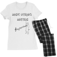 Music Literacy Matters I Like To Eat Puppies   1 Women's Pajamas Set | Artistshot