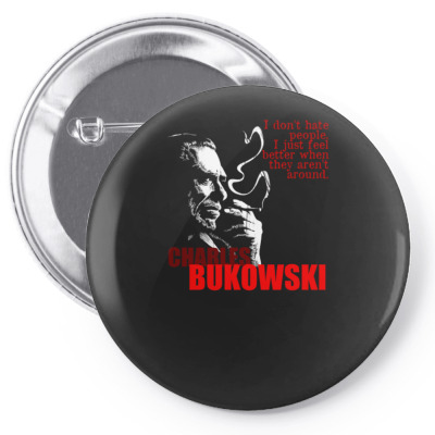 Charles Bukowski Pin-back Button Designed By Lyly