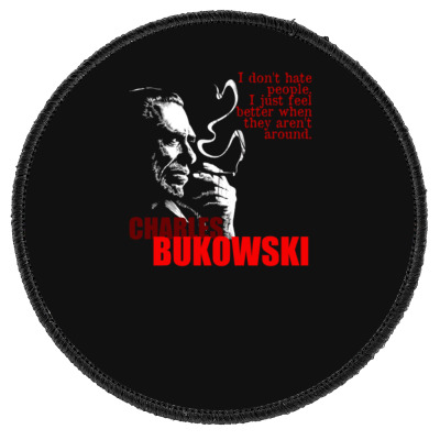 Charles Bukowski Round Patch Designed By Lyly