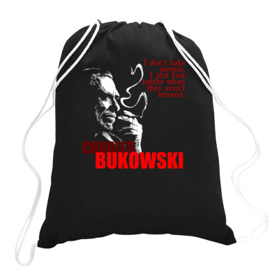 Charles Bukowski Drawstring Bags Designed By Lyly