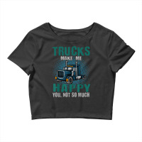 Truck Driver Trucker Truckie Lgv Driving Vehicle Teamster Crop Top | Artistshot