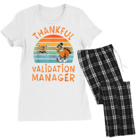 Validation Manager Job Funny Thanksgiving T Shirt Women's Pajamas Set | Artistshot