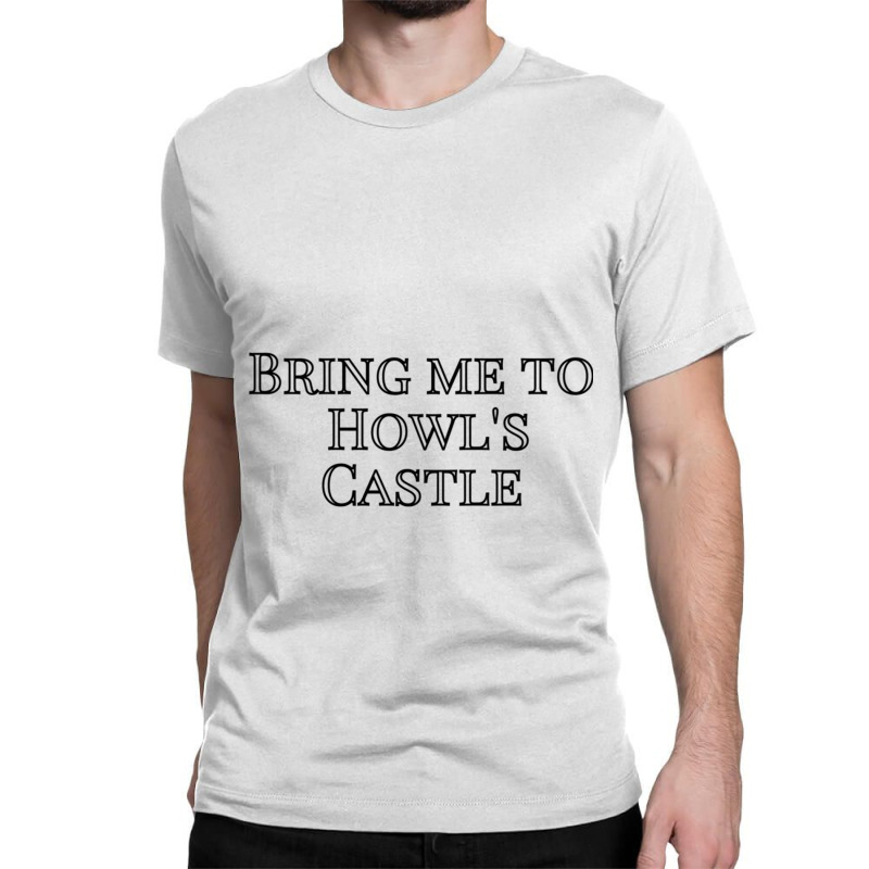 Bring Me To Howls Castle  Black And White Classic T-shirt by JOHNCOLLIER | Artistshot