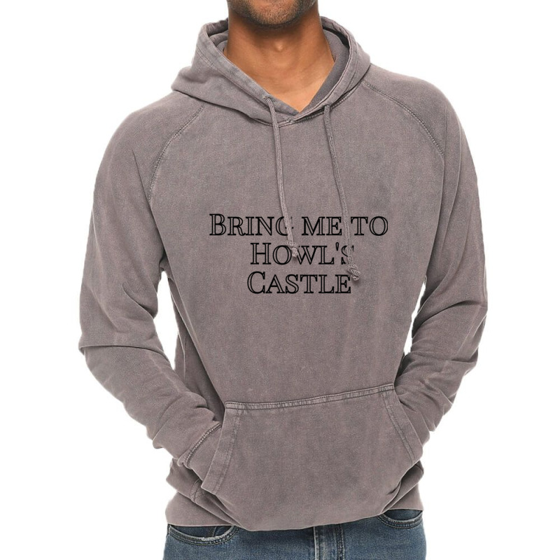 Bring Me To Howls Castle  Black And White Vintage Hoodie by JOHNCOLLIER | Artistshot