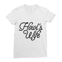 Howls Wife Lettering Ladies Fitted T-shirt | Artistshot