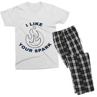 I Like Your Spark, Howls Moving Castle, Calcifer Men's T-shirt Pajama Set | Artistshot