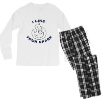 I Like Your Spark, Howls Moving Castle, Calcifer Men's Long Sleeve Pajama Set | Artistshot