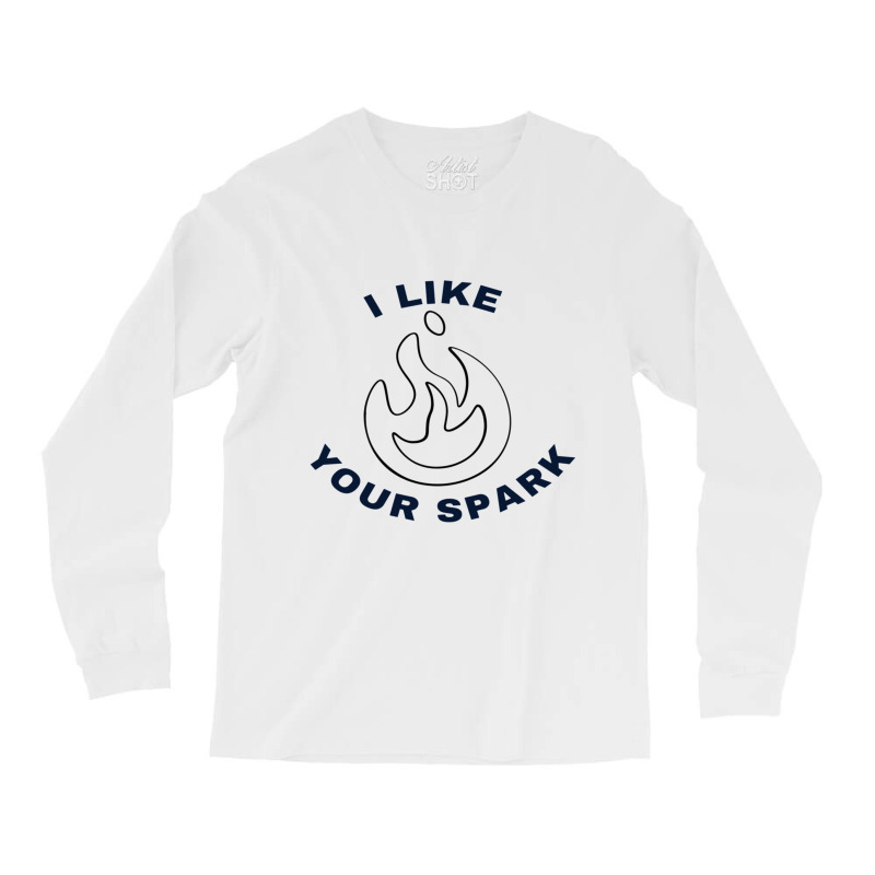 I Like Your Spark, Howls Moving Castle, Calcifer Long Sleeve Shirts by JOHNCOLLIER | Artistshot