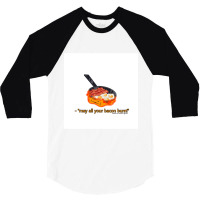 May All Your Bacon Burnquot Calcifer 3/4 Sleeve Shirt | Artistshot