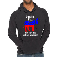 Donkey Pox Donkey Political Funny Satire Vintage Hoodie | Artistshot