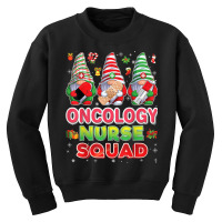 Oncology Nurse Squad Gnomies Nurse Christmas Gnomes Crew T Shirt Youth Sweatshirt | Artistshot