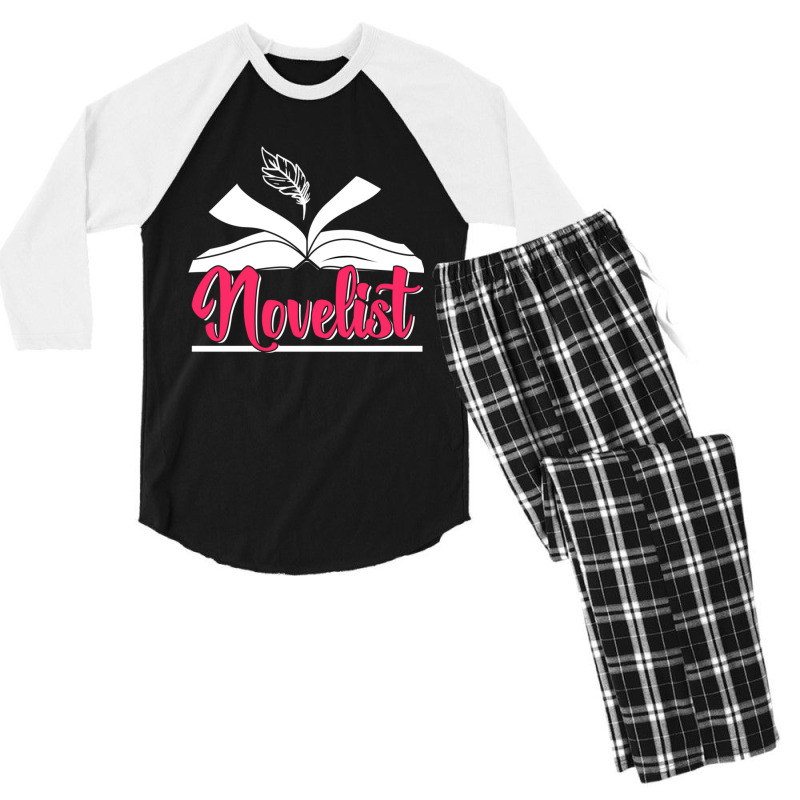 Novelist Author Novel Job Writer Men's 3/4 Sleeve Pajama Set by DemetriusWatkinsSr | Artistshot