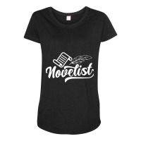 Novelist Job Writer Novel Author Maternity Scoop Neck T-shirt | Artistshot