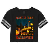 Funny Train Wagon Railroad Halloween Costume Boys Men Gift Scorecard Crop Tee | Artistshot