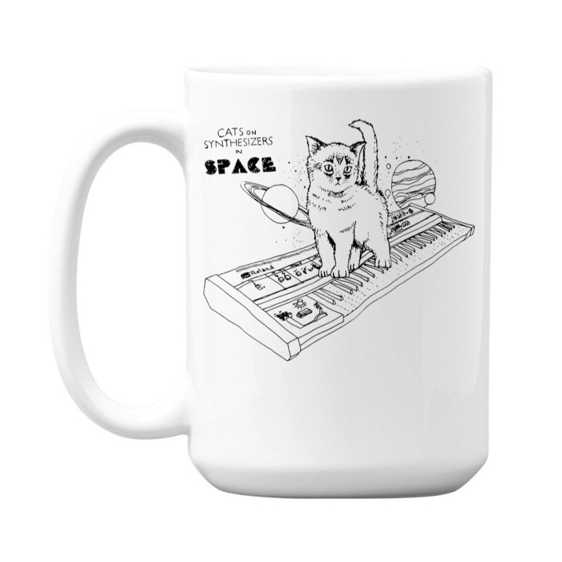 Cats On Synthesizers In Space Cat Owner 15 Oz Coffee Mug | Artistshot