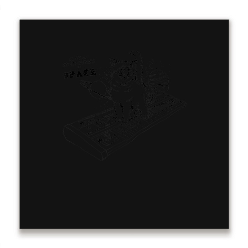 Cats On Synthesizers In Space Cat Owner Metal Print Square | Artistshot