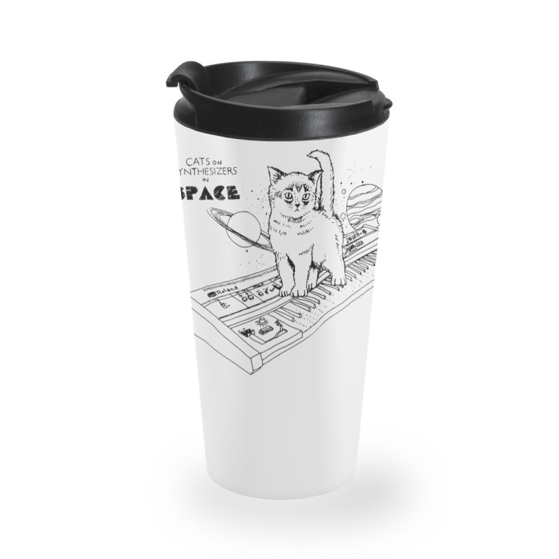 Cats On Synthesizers In Space Cat Owner Travel Mug | Artistshot