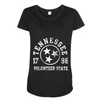 Tennessee Volunteer State Home Family Vintage Fade Orange Maternity Scoop Neck T-shirt | Artistshot