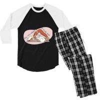 Cat And Dog Naptime Is My Happy Hour Men's 3/4 Sleeve Pajama Set | Artistshot