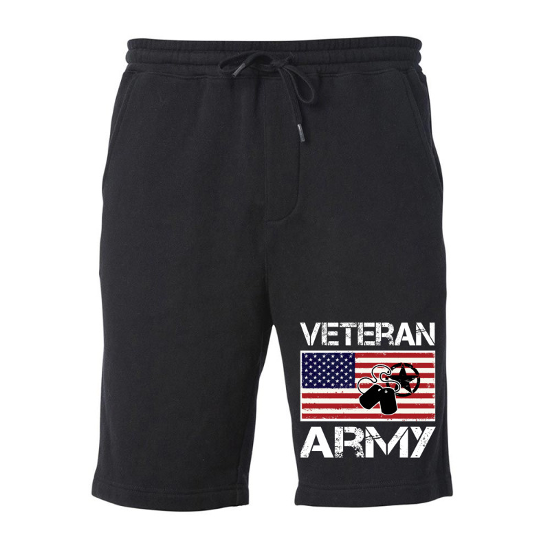 Us Army Veteran Combat Veteran Military Shirt Fleece Short | Artistshot