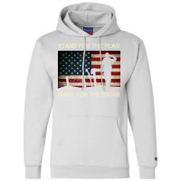 Us Military Stand For The Flag Kneel For The Cross Champion Hoodie | Artistshot