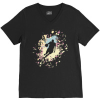 Basketball Paint Splash T  Shirt Basketball Point Guard Color Splash T V-neck Tee | Artistshot