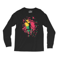 Basketball Paint Splash T  Shirt Basketball Center Dunk Color Splash T Long Sleeve Shirts | Artistshot