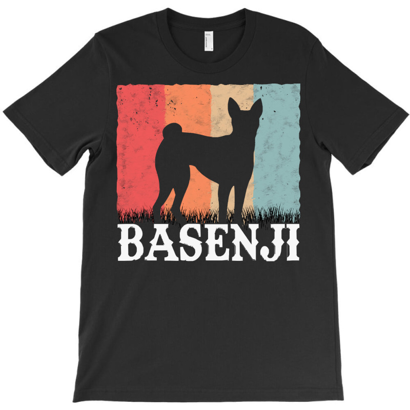 Basenji T  Shirt Basenji Retro Congo Terrier Vintage T  Shirt (1) T-Shirt by pumpkinslanguid | Artistshot