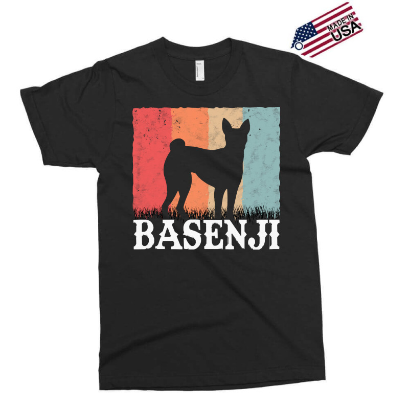 Basenji T  Shirt Basenji Retro Congo Terrier Vintage T  Shirt (1) Exclusive T-shirt by pumpkinslanguid | Artistshot