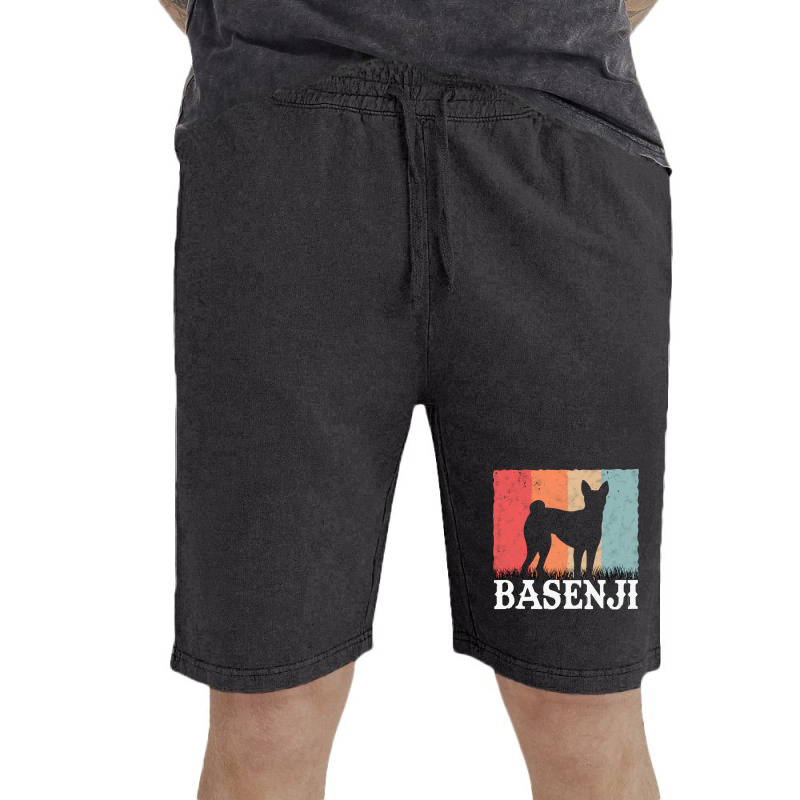 Basenji T  Shirt Basenji Retro Congo Terrier Vintage T  Shirt (1) Vintage Short by pumpkinslanguid | Artistshot