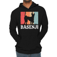 Basenji T  Shirt Basenji Retro Congo Terrier Vintage T  Shirt (1) Lightweight Hoodie | Artistshot