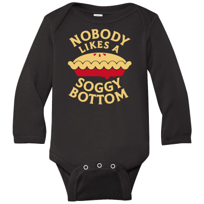 Nobody Likes A Soggy Bottom Long Sleeve Baby Bodysuit Designed By Candrashop