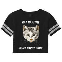 Cat Naptime Is My Happy Hour Work From Home Office Scorecard Crop Tee | Artistshot