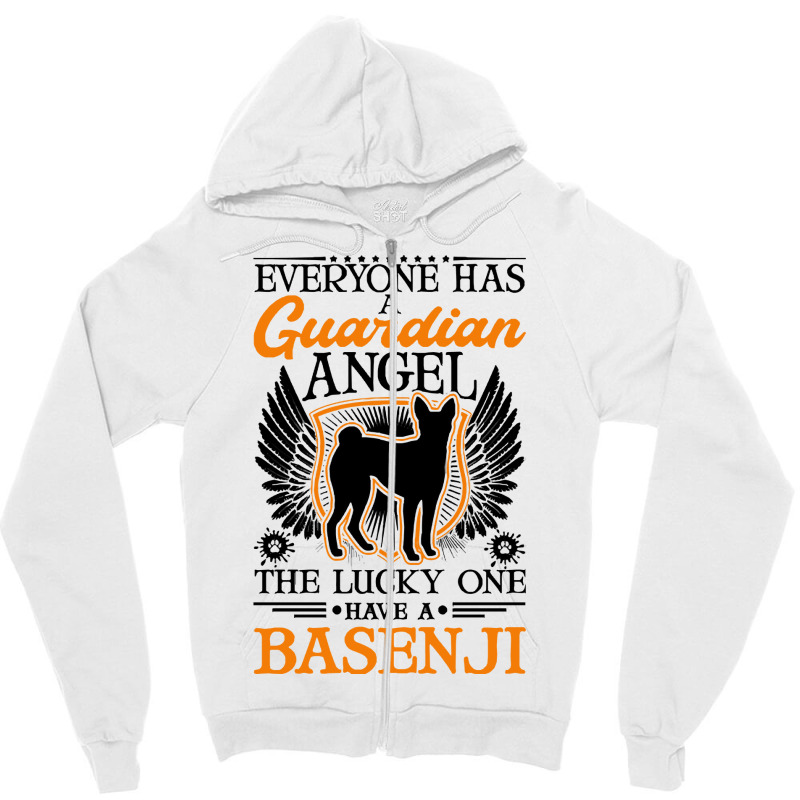 Basenji T  Shirt Basenji Moon Guardian Angel T  Shirt (4) Zipper Hoodie by pumpkinslanguid | Artistshot