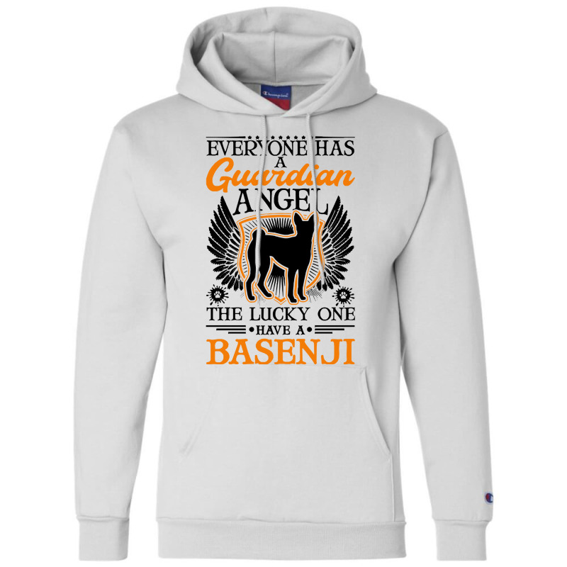 Basenji T  Shirt Basenji Moon Guardian Angel T  Shirt (4) Champion Hoodie by pumpkinslanguid | Artistshot